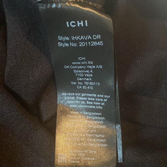 Black Ichi Only Mine Tunic Dress - Picture 4 of 5